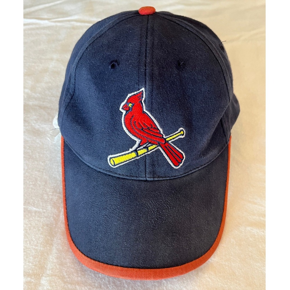 VTG St Louis Cardinals Bud Light Navy Blue Red Embroidered Baseball Cap Hat BD&A